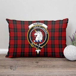 ScotsTee Shop Scottish Ramsay Clan Crest Tartan Pillow/ Pillow Cover Tartan Accessories for Home