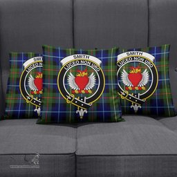 ScotsTee Shop Scottish Smith Modern Clan Crest Tartan Pillow/ Pillow Cover Tartan Accessories for Home