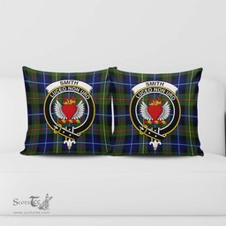 ScotsTee Shop Scottish Smith Modern Clan Crest Tartan Pillow/ Pillow Cover Tartan Accessories for Home
