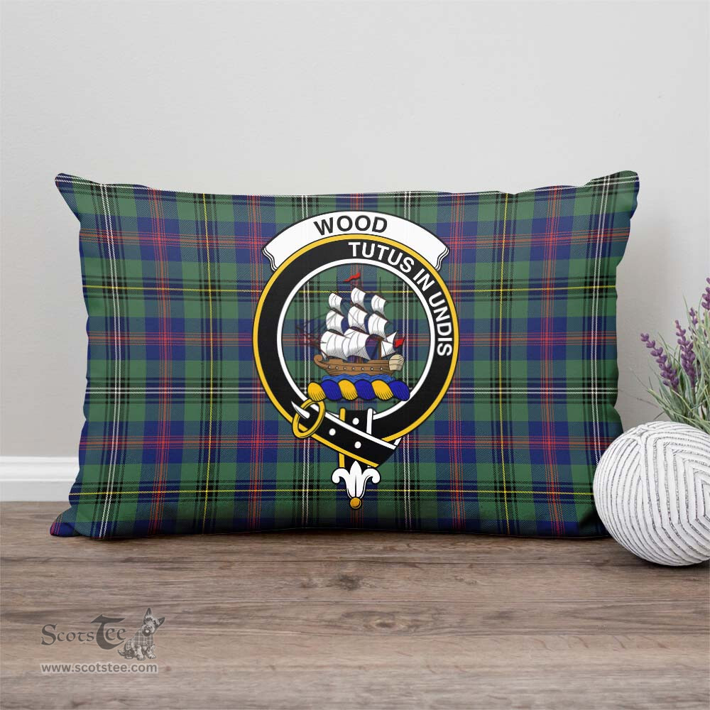 ScotsTee Shop Scottish Wood Modern Clan Crest Tartan Pillow/ Pillow Cover Tartan Accessories for Home