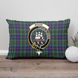 ScotsTee Shop Scottish Wood Modern Clan Crest Tartan Pillow/ Pillow Cover Tartan Accessories for Home