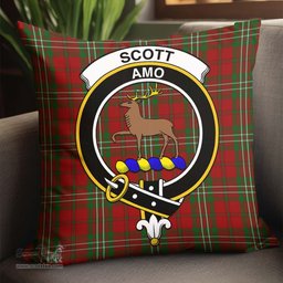 ScotsTee Shop Scottish Scott Clan Crest Tartan Pillow/ Pillow Cover Tartan Accessories for Home