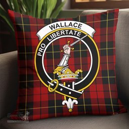 ScotsTee Shop Scottish Wallace Clan Crest Tartan Pillow/ Pillow Cover Tartan Accessories for Home