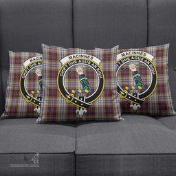 ScotsTee Shop Scottish MacInnes Ancient Hunting Clan Crest Tartan Pillow/ Pillow Cover Tartan Accessories for Home