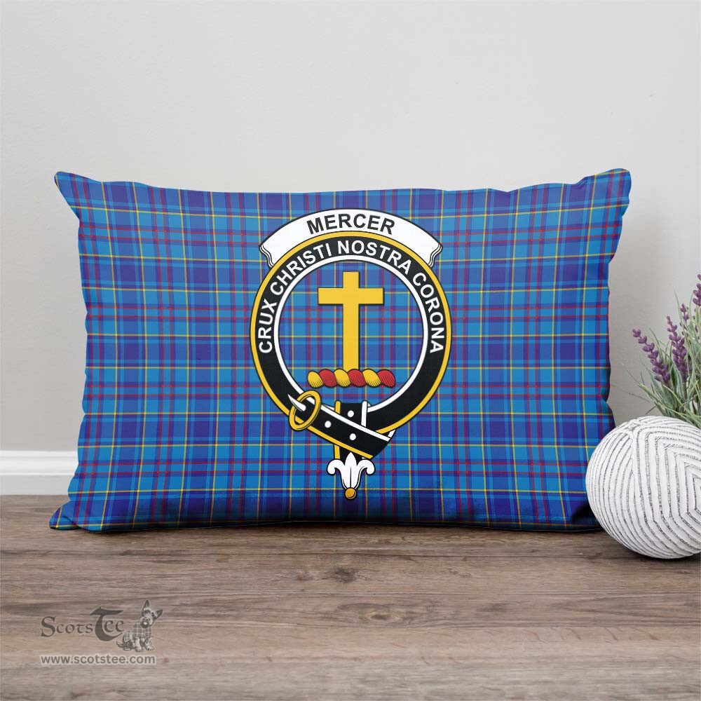 ScotsTee Shop Scottish Mercer Modern Clan Crest Tartan Pillow/ Pillow Cover Tartan Accessories for Home