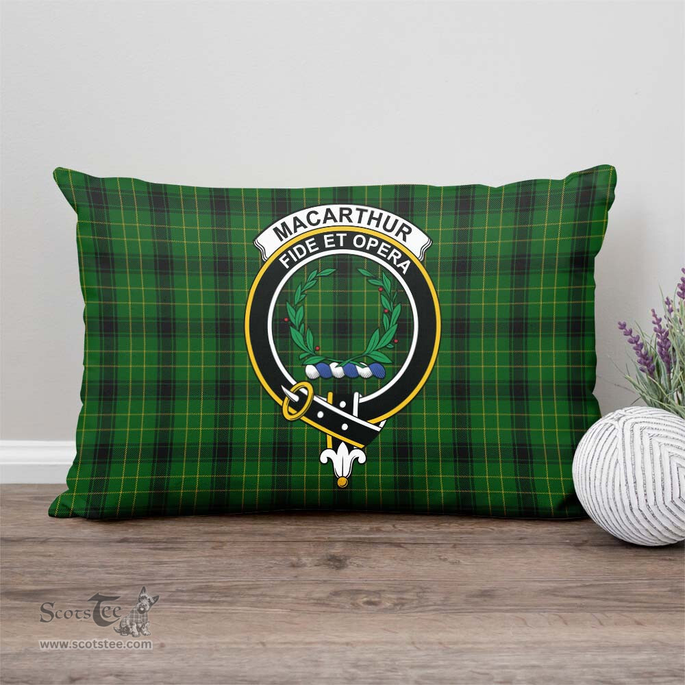 ScotsTee Shop Scottish MacArthur Highland Clan Crest Tartan Pillow/ Pillow Cover Tartan Accessories for Home