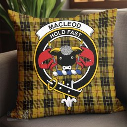ScotsTee Shop Scottish MacLeod Clan Crest Tartan Pillow/ Pillow Cover Tartan Accessories for Home