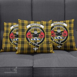 ScotsTee Shop Scottish MacLeod Clan Crest Tartan Pillow/ Pillow Cover Tartan Accessories for Home