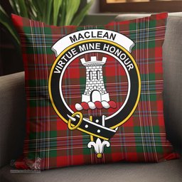 ScotsTee Shop Scottish MacLean Clan Crest Tartan Pillow/ Pillow Cover Tartan Accessories for Home
