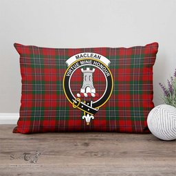 ScotsTee Shop Scottish MacLean Clan Crest Tartan Pillow/ Pillow Cover Tartan Accessories for Home