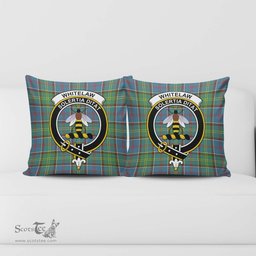 ScotsTee Shop Scottish Whitelaw Clan Crest Tartan Pillow/ Pillow Cover Tartan Accessories for Home