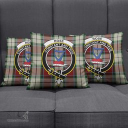 ScotsTee Shop Scottish Rose White Dress Clan Crest Tartan Pillow/ Pillow Cover Tartan Accessories for Home