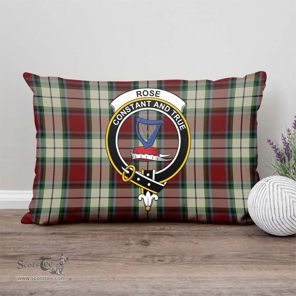 ScotsTee Shop Scottish Rose White Dress Clan Crest Tartan Pillow/ Pillow Cover Tartan Accessories for Home