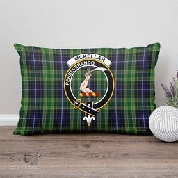ScotsTee Shop Scottish McKellar Clan Crest Tartan Pillow/ Pillow Cover Tartan Accessories for Home