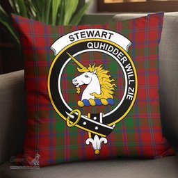 ScotsTee Shop Scottish Stewart of Appin Clan Crest Tartan Pillow/ Pillow Cover Tartan Accessories for Home