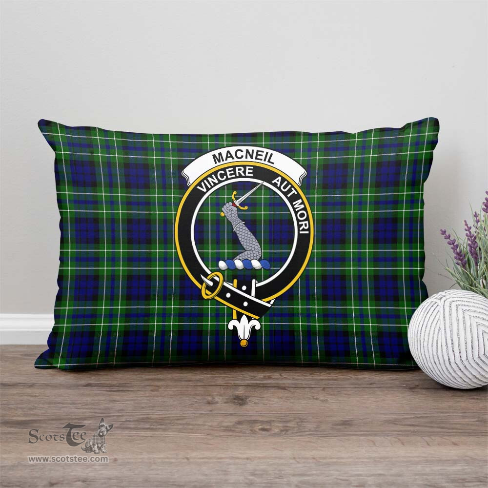 ScotsTee Shop Scottish MacNeil of Colonsay Modern Clan Crest Tartan Pillow/ Pillow Cover Tartan Accessories for Home