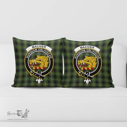 ScotsTee Shop Scottish MacIver Hunting Clan Crest Tartan Pillow/ Pillow Cover Tartan Accessories for Home