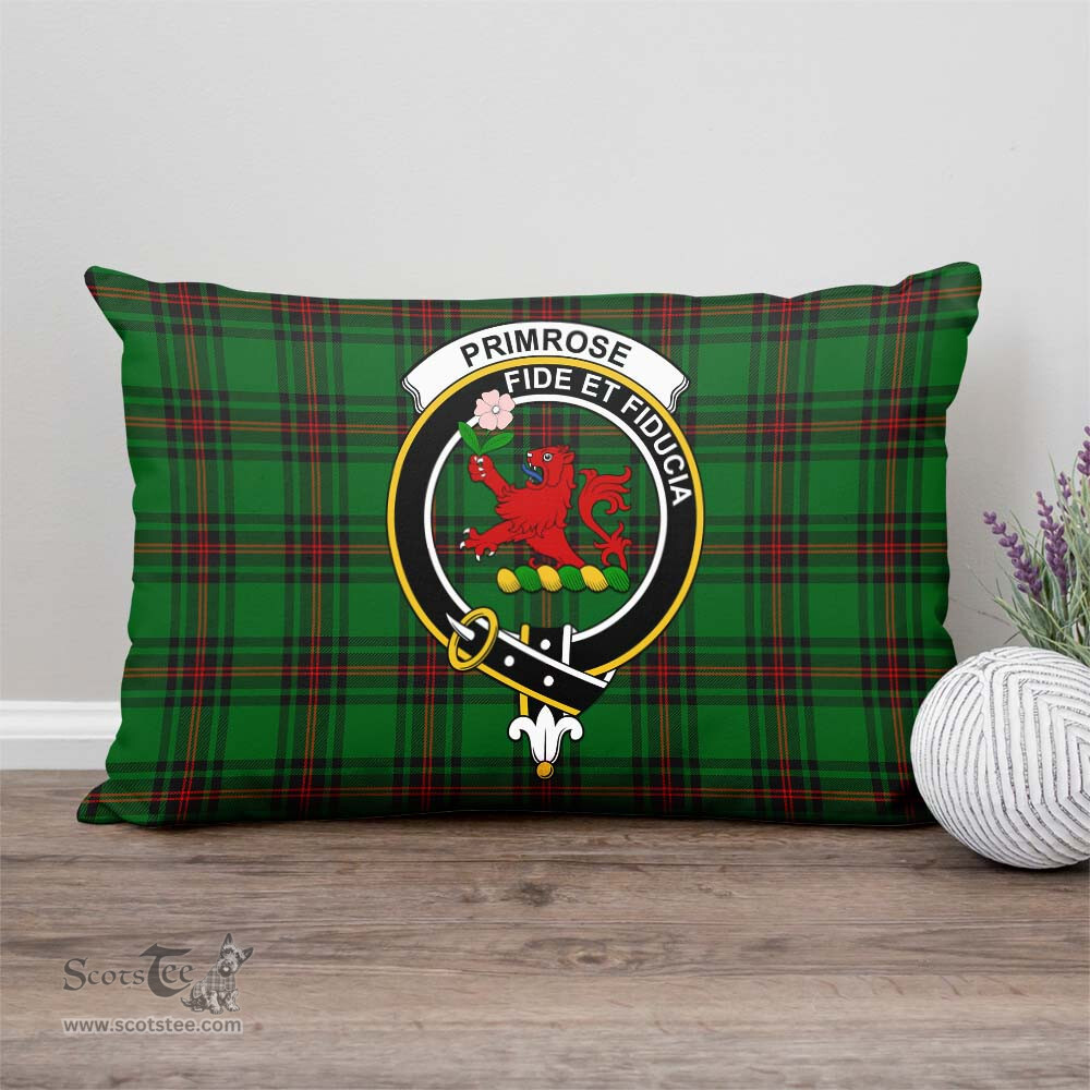 ScotsTee Shop Scottish Primrose Clan Crest Tartan Pillow/ Pillow Cover Tartan Accessories for Home