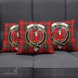 ScotsTee Shop Scottish Orr Clan Crest Tartan Pillow/ Pillow Cover Tartan Accessories for Home