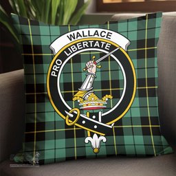 ScotsTee Shop Scottish Wallace Hunting Ancient Clan Crest Tartan Pillow/ Pillow Cover Tartan Accessories for Home
