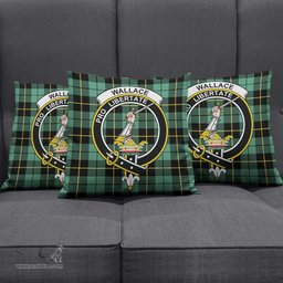 ScotsTee Shop Scottish Wallace Hunting Ancient Clan Crest Tartan Pillow/ Pillow Cover Tartan Accessories for Home