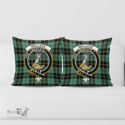 ScotsTee Shop Scottish Wallace Hunting Ancient Clan Crest Tartan Pillow/ Pillow Cover Tartan Accessories for Home