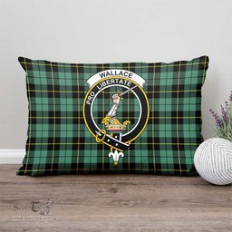 ScotsTee Shop Scottish Wallace Hunting Ancient Clan Crest Tartan Pillow/ Pillow Cover Tartan Accessories for Home