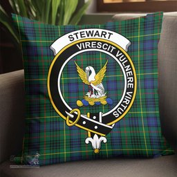 ScotsTee Shop Scottish Stewart Hunting Modern Clan Crest Tartan Pillow/ Pillow Cover Tartan Accessories for Home