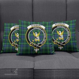 ScotsTee Shop Scottish Stewart Hunting Modern Clan Crest Tartan Pillow/ Pillow Cover Tartan Accessories for Home
