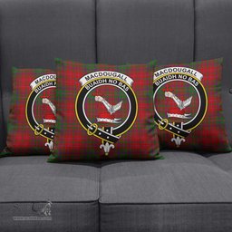 ScotsTee Shop Scottish MacDougall Clan Crest Tartan Pillow/ Pillow Cover Tartan Accessories for Home
