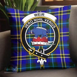 ScotsTee Shop Scottish Weir Modern Clan Crest Tartan Pillow/ Pillow Cover Tartan Accessories for Home