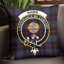 ScotsTee Shop Scottish Nairn Clan Crest Tartan Pillow/ Pillow Cover Tartan Accessories for Home