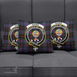 ScotsTee Shop Scottish Nairn Clan Crest Tartan Pillow/ Pillow Cover Tartan Accessories for Home