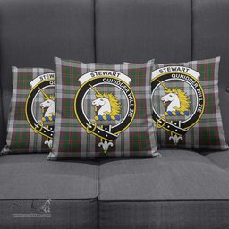 ScotsTee Shop Scottish Stewart of Appin Dress Clan Crest Tartan Pillow/ Pillow Cover Tartan Accessories for Home