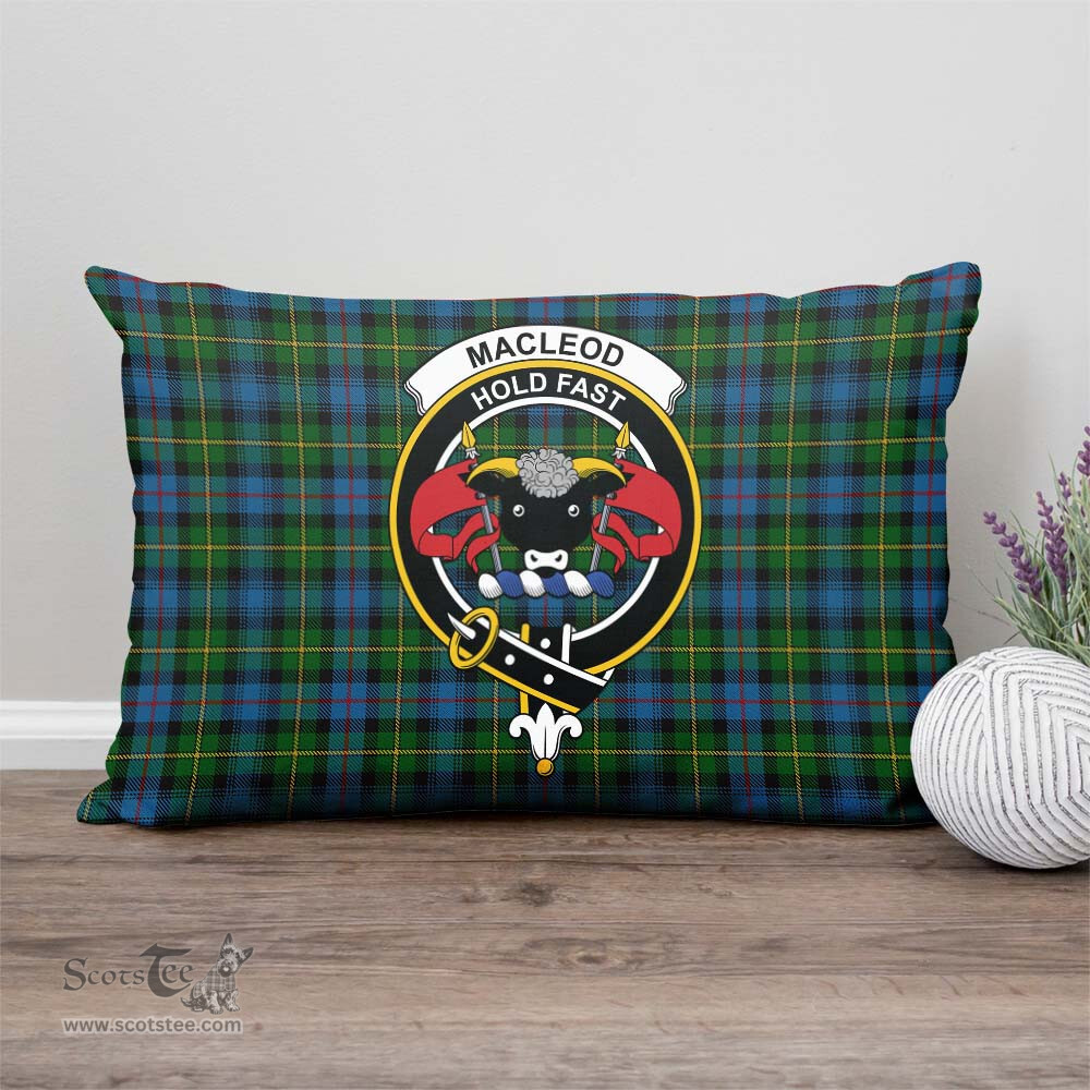 ScotsTee Shop Scottish MacLeod of Skye Clan Crest Tartan Pillow/ Pillow Cover Tartan Accessories for Home