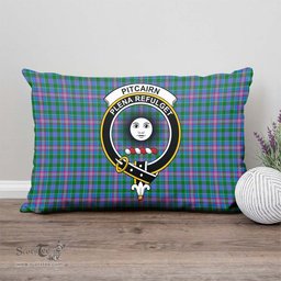 ScotsTee Shop Scottish Pitcairn Hunting Clan Crest Tartan Pillow/ Pillow Cover Tartan Accessories for Home