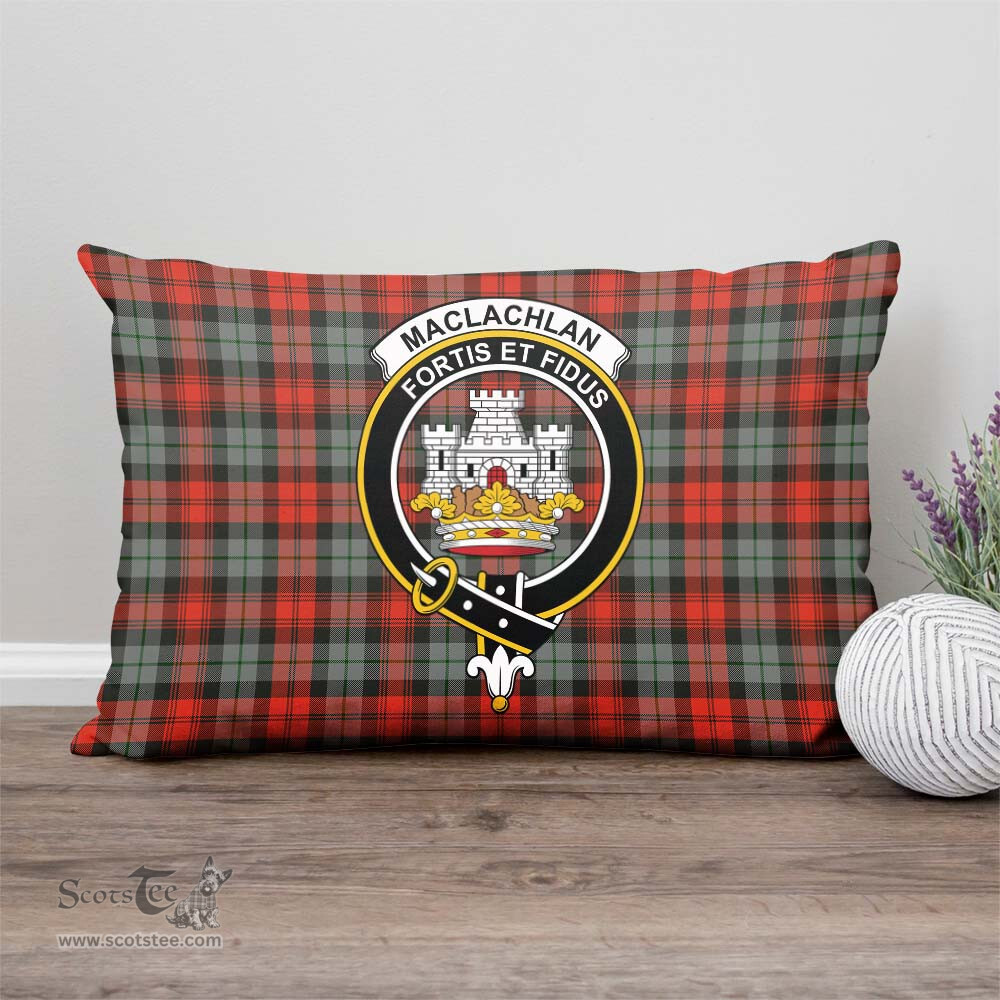 ScotsTee Shop Scottish MacLachlan Weathered Clan Crest Tartan Pillow/ Pillow Cover Tartan Accessories for Home