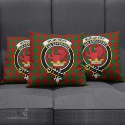 ScotsTee Shop Scottish Moncrieff Clan Crest Tartan Pillow/ Pillow Cover Tartan Accessories for Home