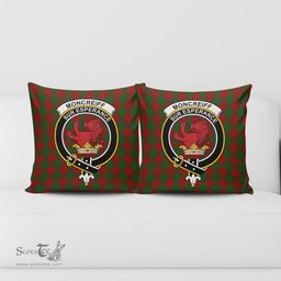 ScotsTee Shop Scottish Moncrieff Clan Crest Tartan Pillow/ Pillow Cover Tartan Accessories for Home