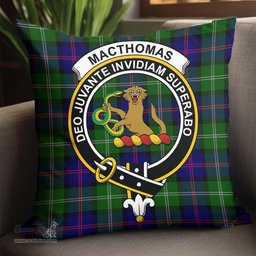 ScotsTee Shop Scottish MacThomas Modern Clan Crest Tartan Pillow/ Pillow Cover Tartan Accessories for Home