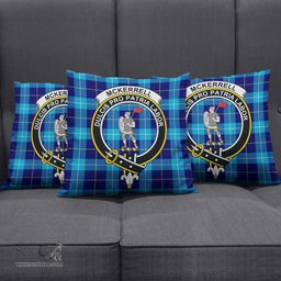 ScotsTee Shop Scottish McKerrell Clan Crest Tartan Pillow/ Pillow Cover Tartan Accessories for Home
