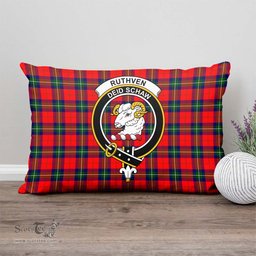 ScotsTee Shop Scottish Ruthven Modern Clan Crest Tartan Pillow/ Pillow Cover Tartan Accessories for Home