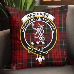 ScotsTee Shop Scottish MacQueen Clan Crest Tartan Pillow/ Pillow Cover Tartan Accessories for Home