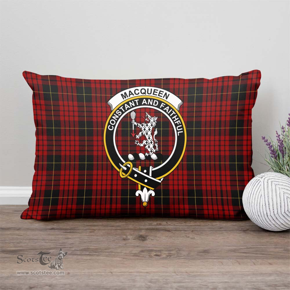 ScotsTee Shop Scottish MacQueen Clan Crest Tartan Pillow/ Pillow Cover Tartan Accessories for Home