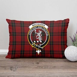 ScotsTee Shop Scottish MacQueen Clan Crest Tartan Pillow/ Pillow Cover Tartan Accessories for Home