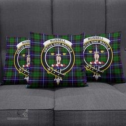 ScotsTee Shop Scottish Russell Modern Clan Crest Tartan Pillow/ Pillow Cover Tartan Accessories for Home