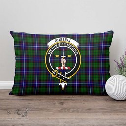 ScotsTee Shop Scottish Russell Modern Clan Crest Tartan Pillow/ Pillow Cover Tartan Accessories for Home