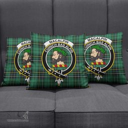 ScotsTee Shop Scottish MacAlpin Ancient Clan Crest Tartan Pillow/ Pillow Cover Tartan Accessories for Home
