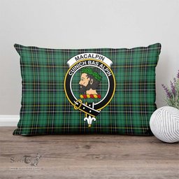 ScotsTee Shop Scottish MacAlpin Ancient Clan Crest Tartan Pillow/ Pillow Cover Tartan Accessories for Home