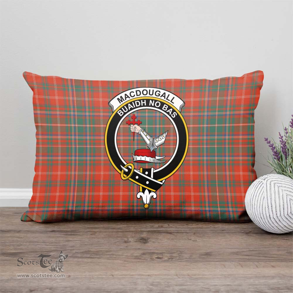 ScotsTee Shop Scottish MacDougall Ancient Clan Crest Tartan Pillow/ Pillow Cover Tartan Accessories for Home